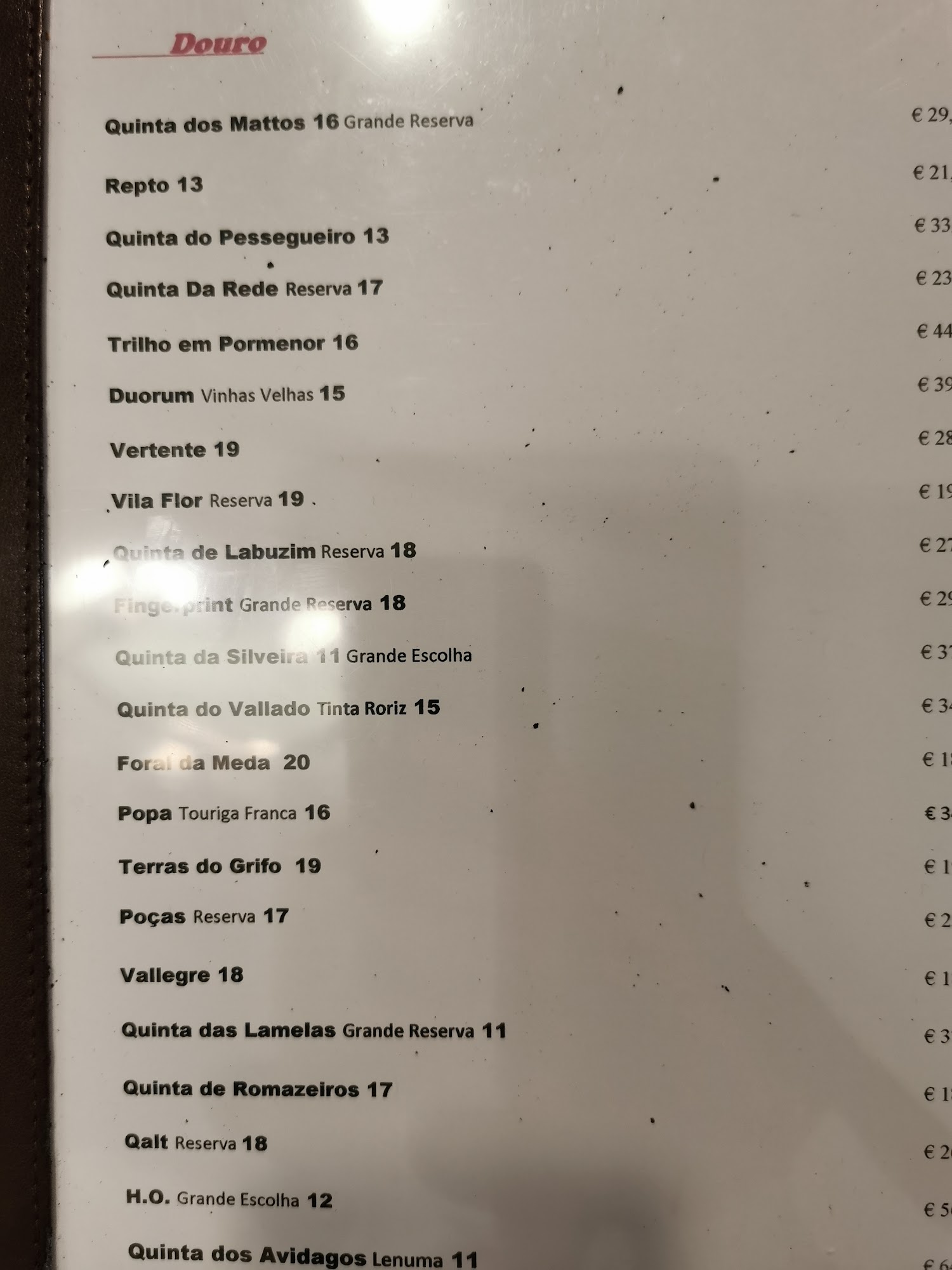 O Farela Menu