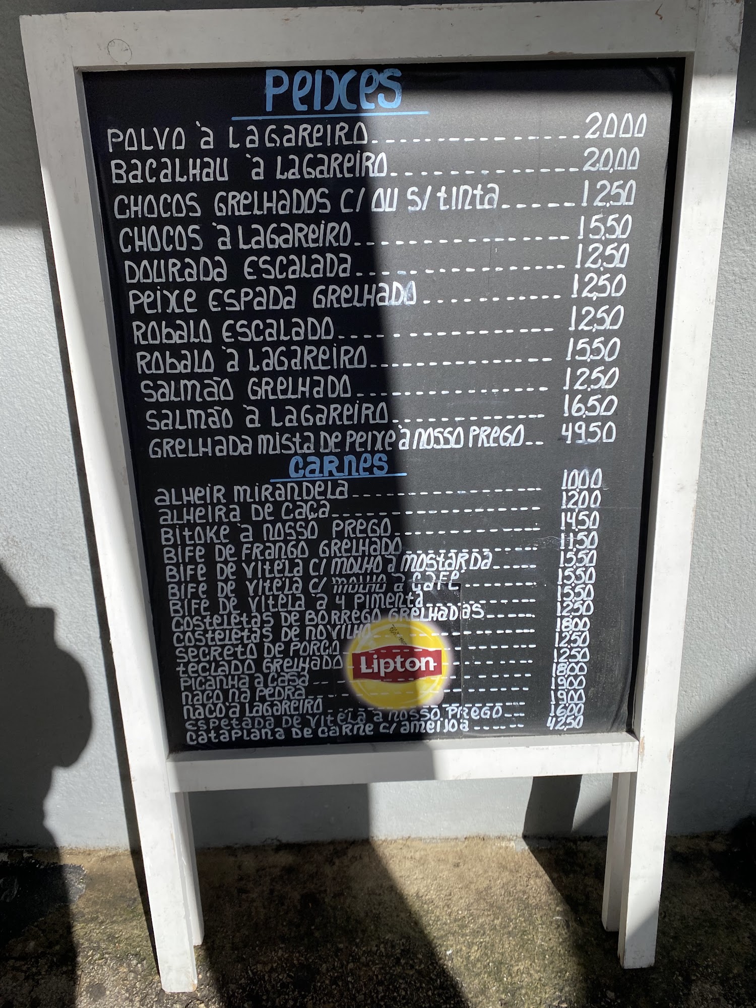 Restaurante Stallone Menu