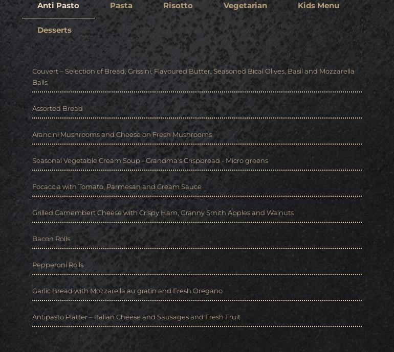 BIS Pasta & Risotto - Famalicão Menu