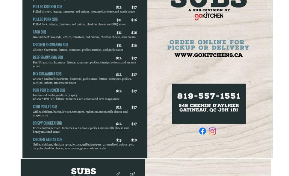 Burger&co Menu
