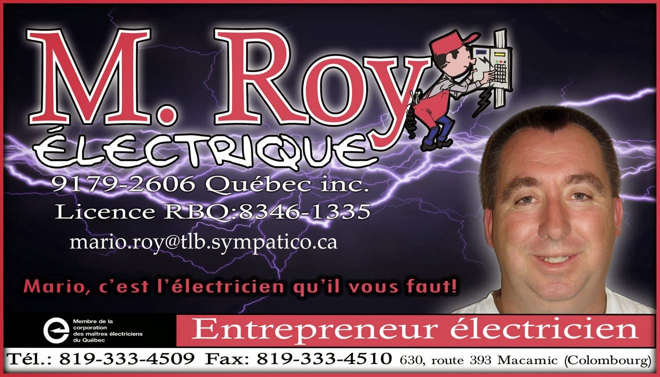 M. Roy Électrique - Électricien En Abitibi-Témiscamingue 641 2e Rue E, La Sarre Quebec J9Z 3M2