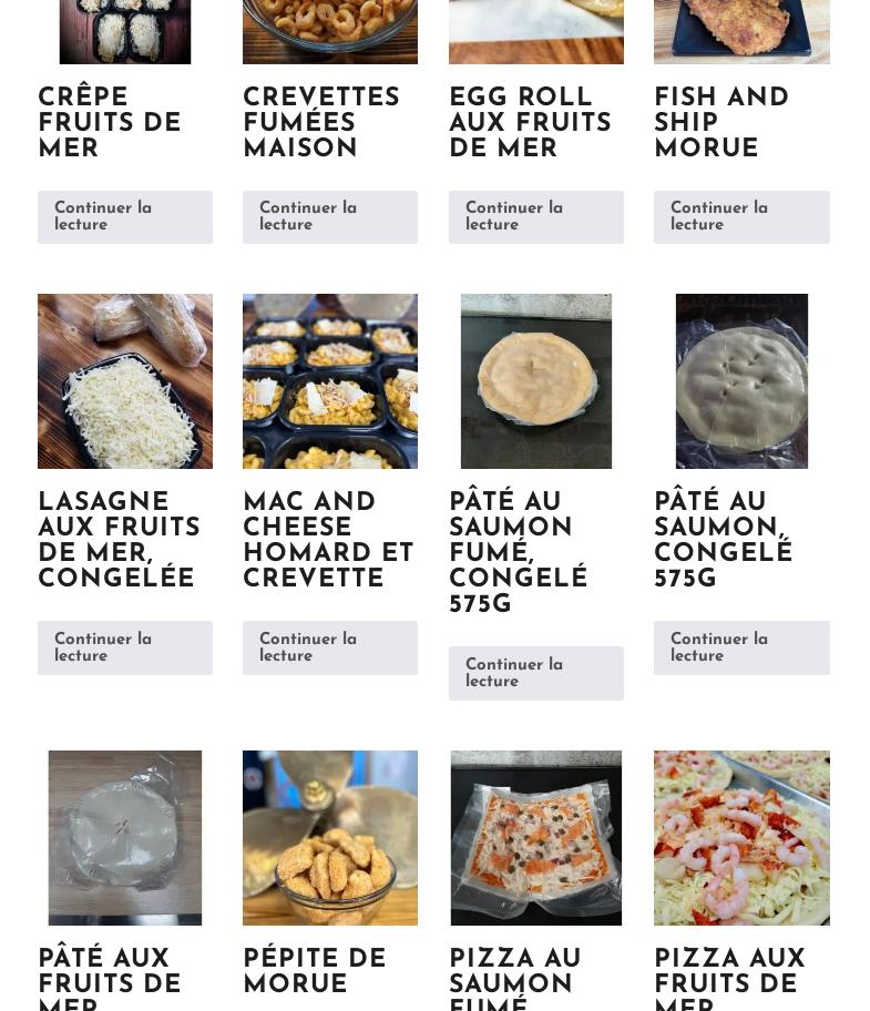 Poissonnerie Matanaise Menu