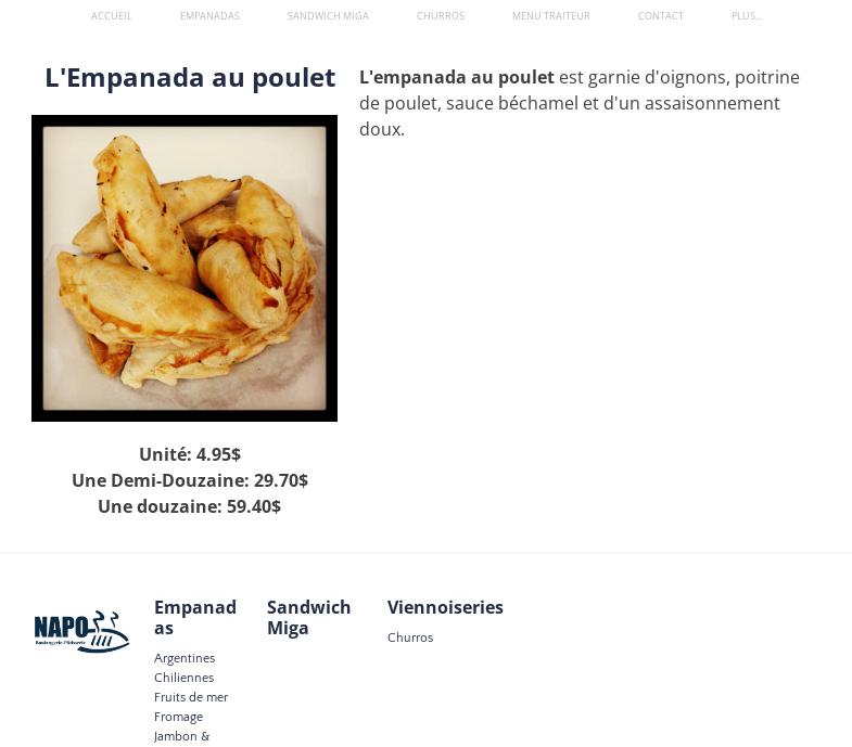 Napo Boulangerie et Pâtisserie Menu