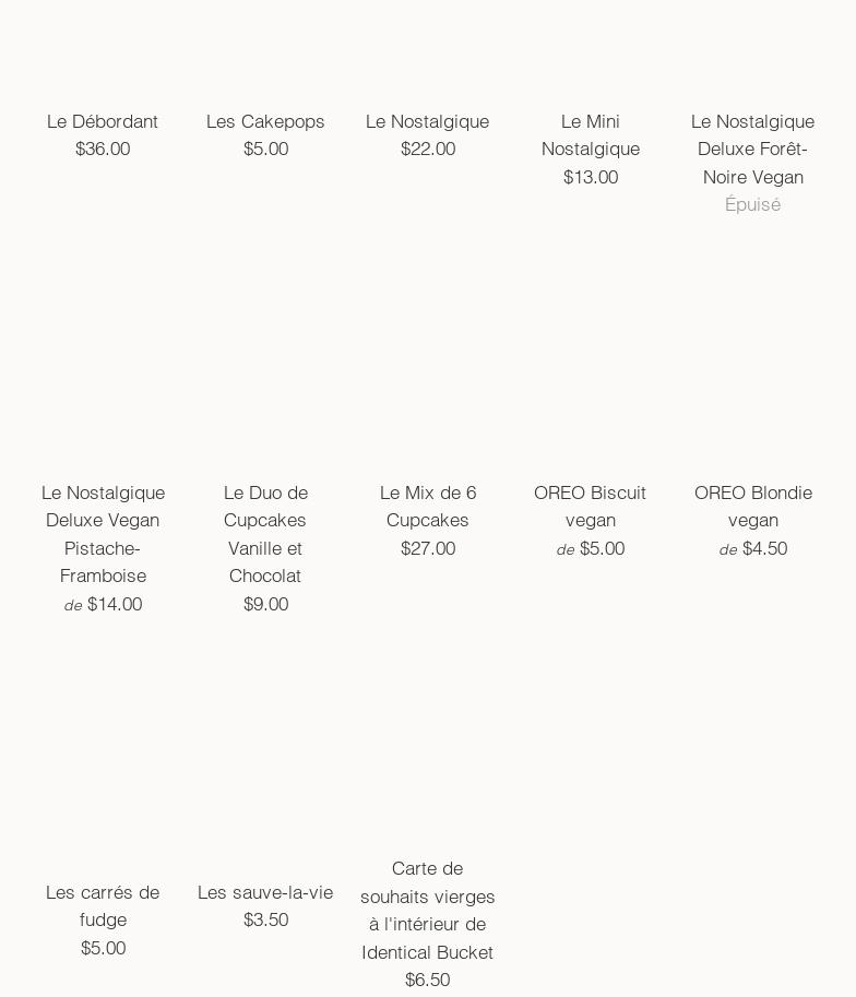 Madame Dibou les gâteaux Menu