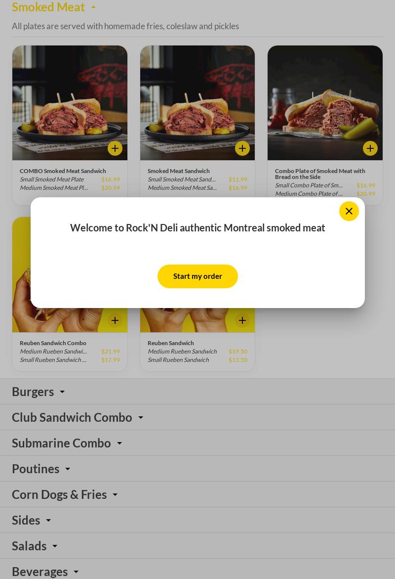 Rock'N Deli Menu