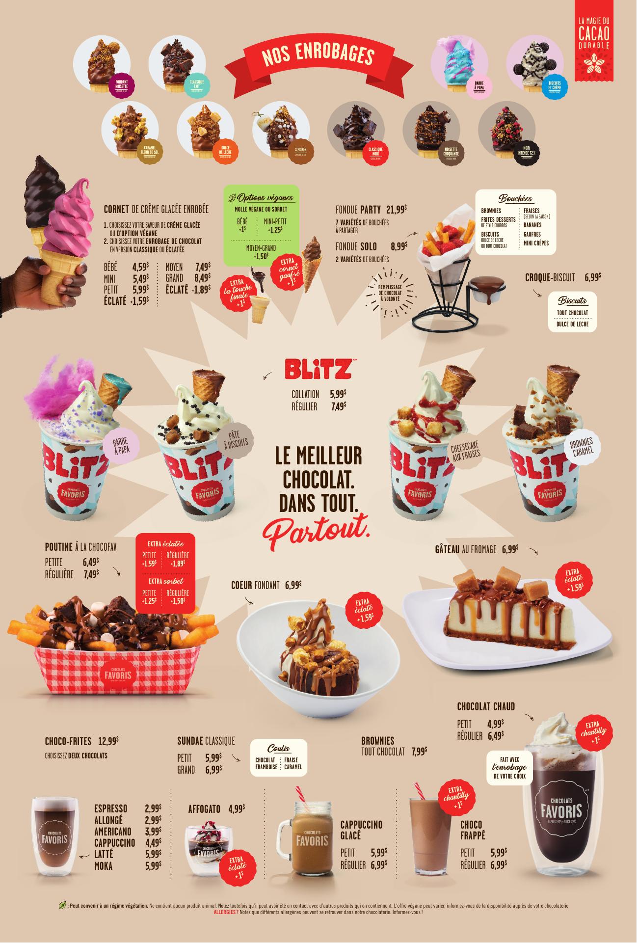 IGA St-Félicien - Mini Chocolats Favoris Menu