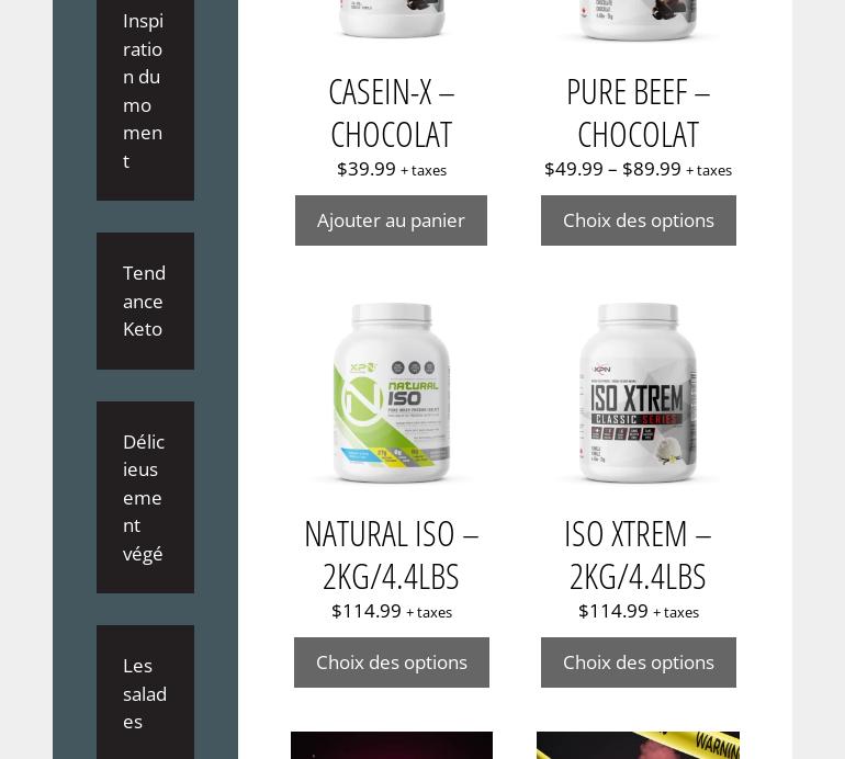 La Fourchette remplie Menu