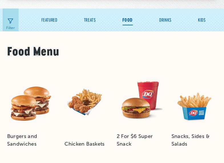 Dairy Queen (Treat) Menu