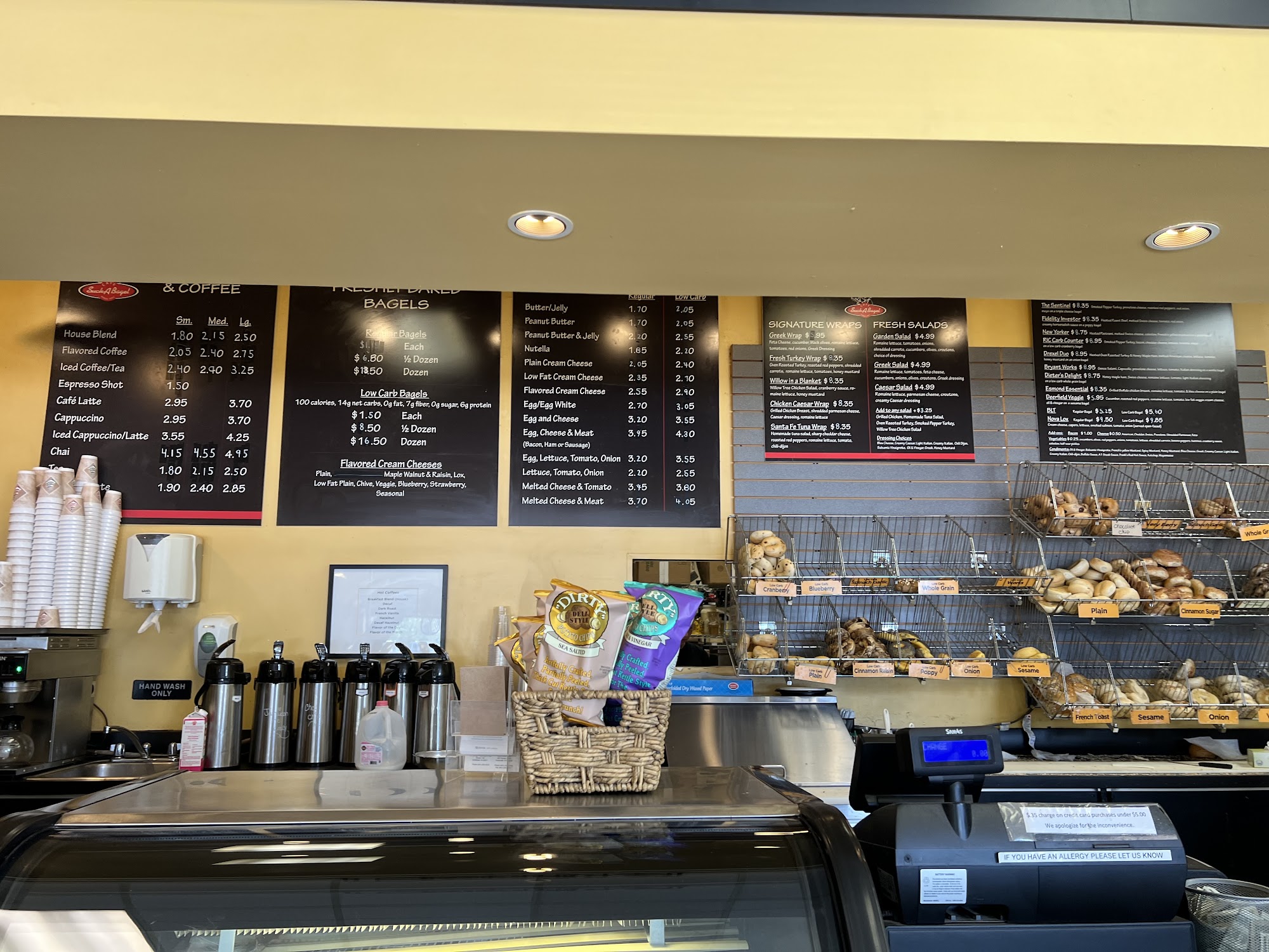 Cafe Such-A-Bagel Menu