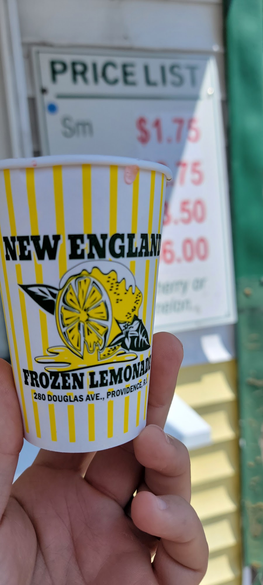 New England Lemonade Menu