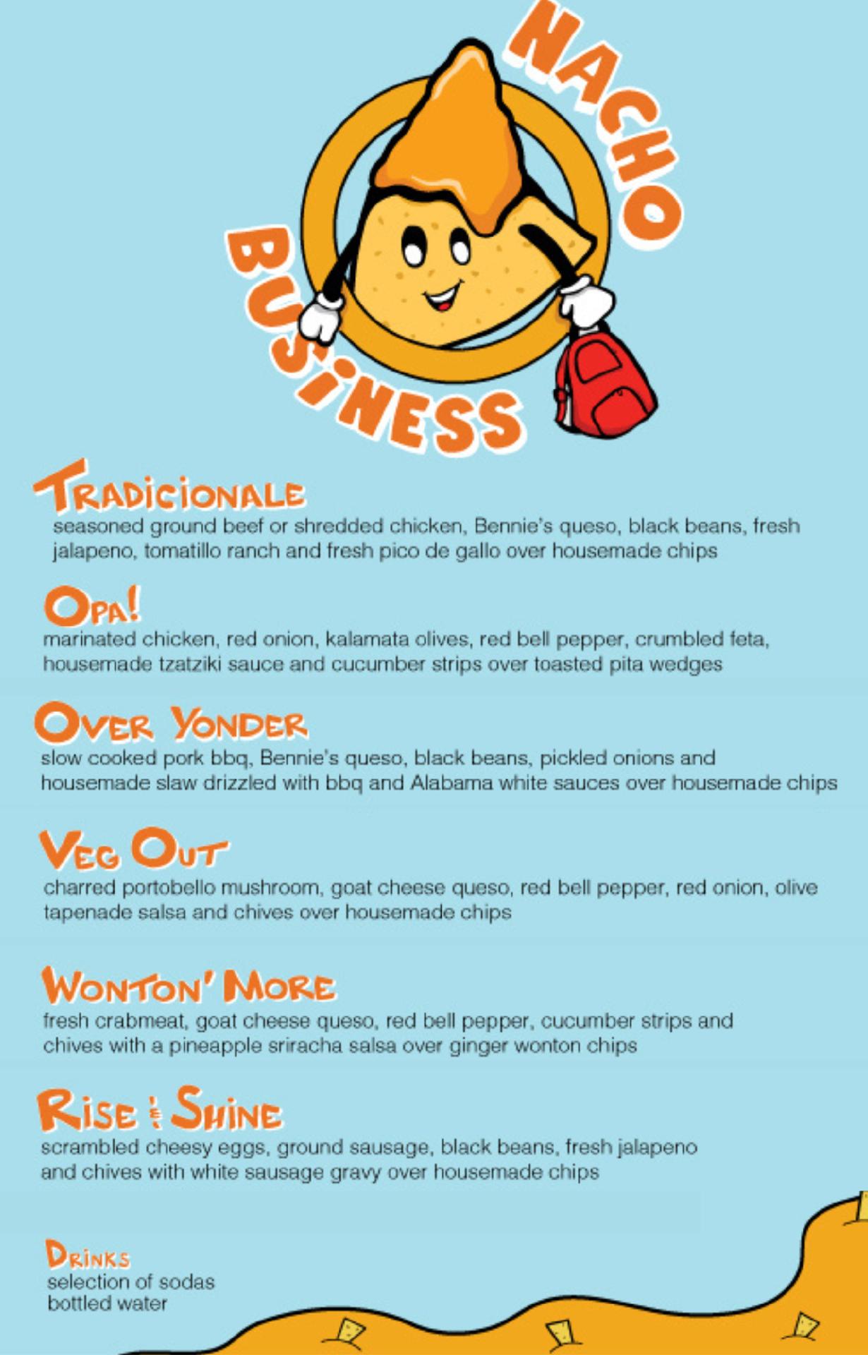 Nacho Business Menu