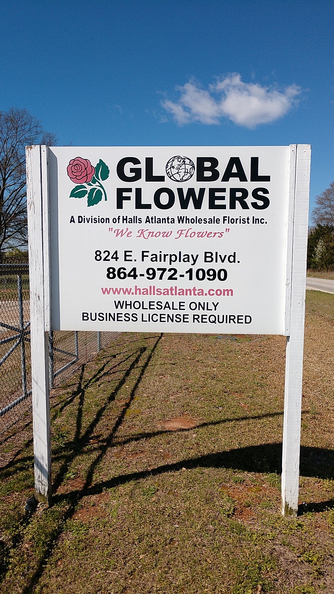 Global Flowers 824 E Fairplay Blvd, Fair Play South Carolina 29643