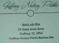 Gaffney Notary Public