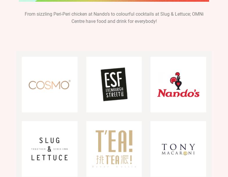 Omni Centre Menu