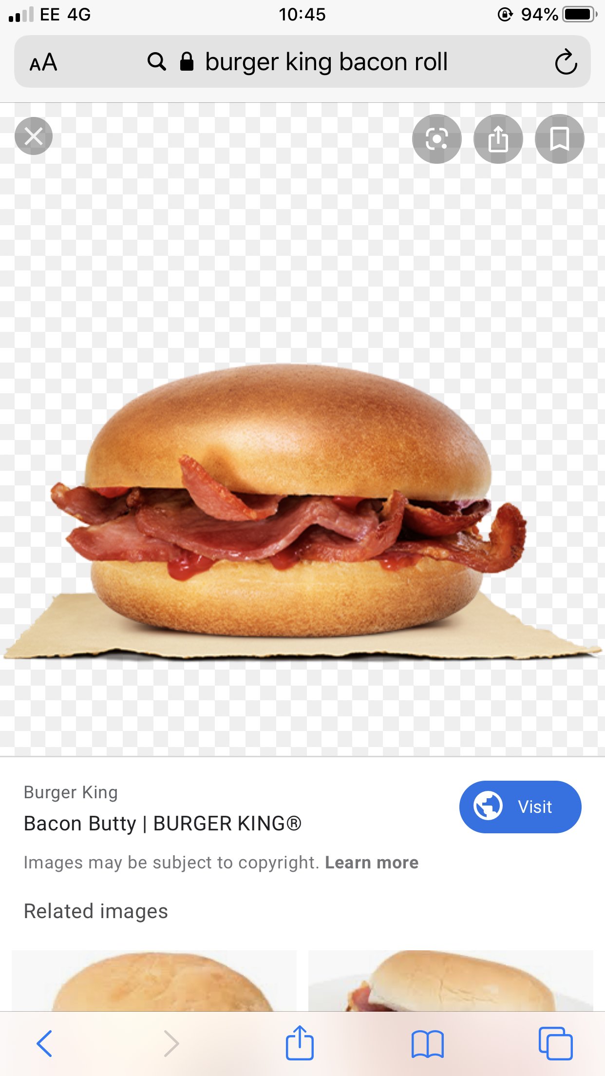 Burger King Menu