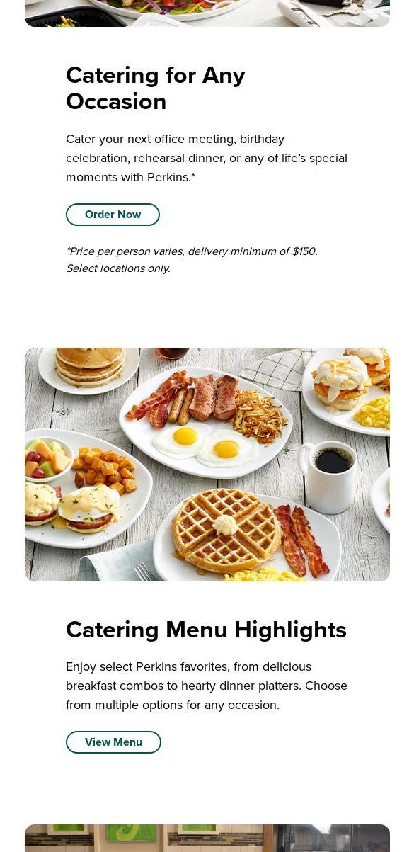 Perkins American Food Co. Menu