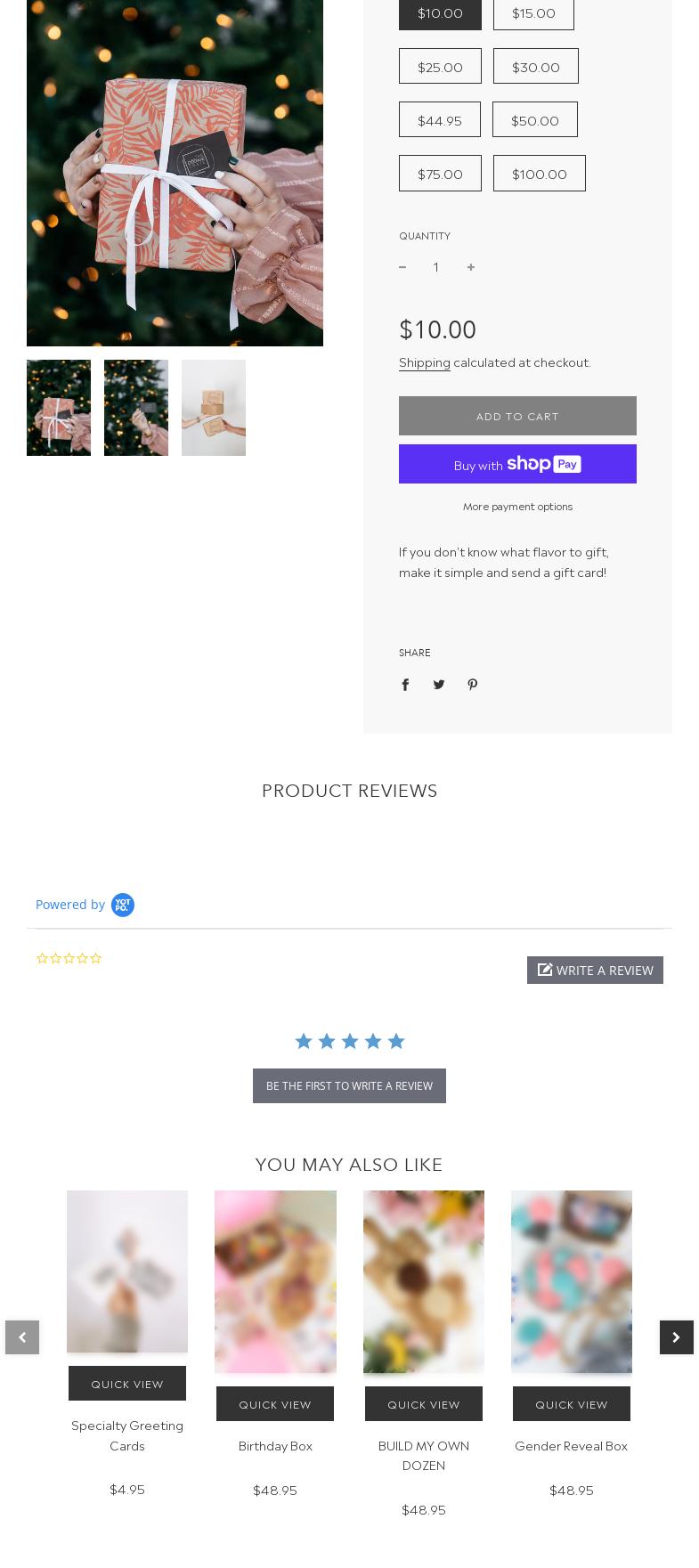 The Cookie Crate Menu