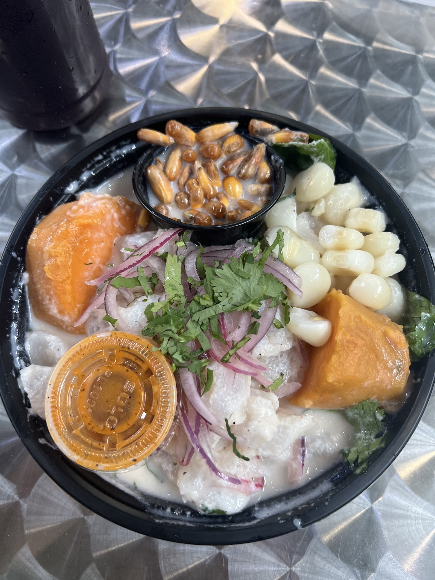 Two Peruvian chefs in a truck