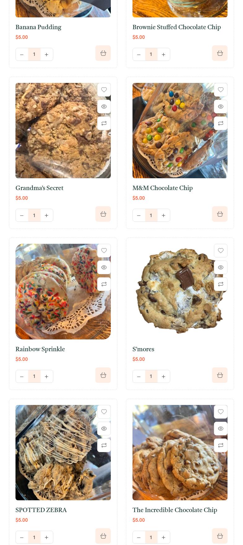 Wild SunFlour Co Menu