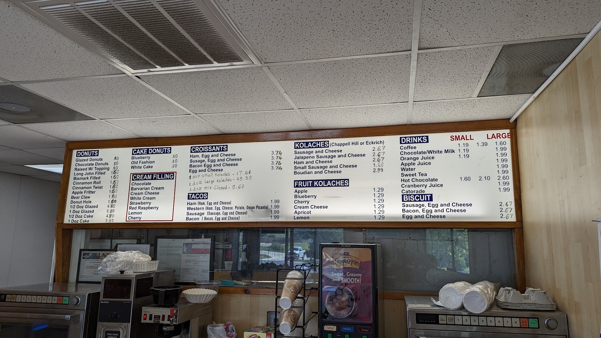 Yankee Doodle Donuts Menu