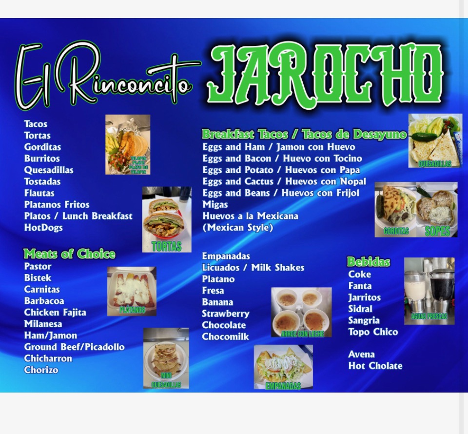 Rinconcito Jarocho Menu