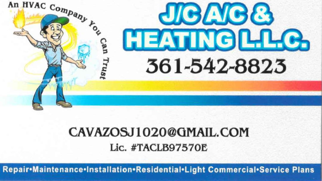 J/C A/C & HEATING L.L.C 2622 Tonya Ln, Beeville Texas 78102