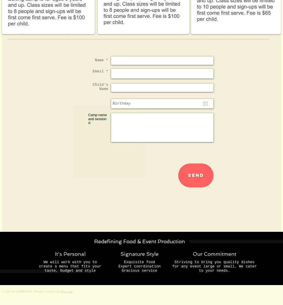 Savory Sisters Catering Menu