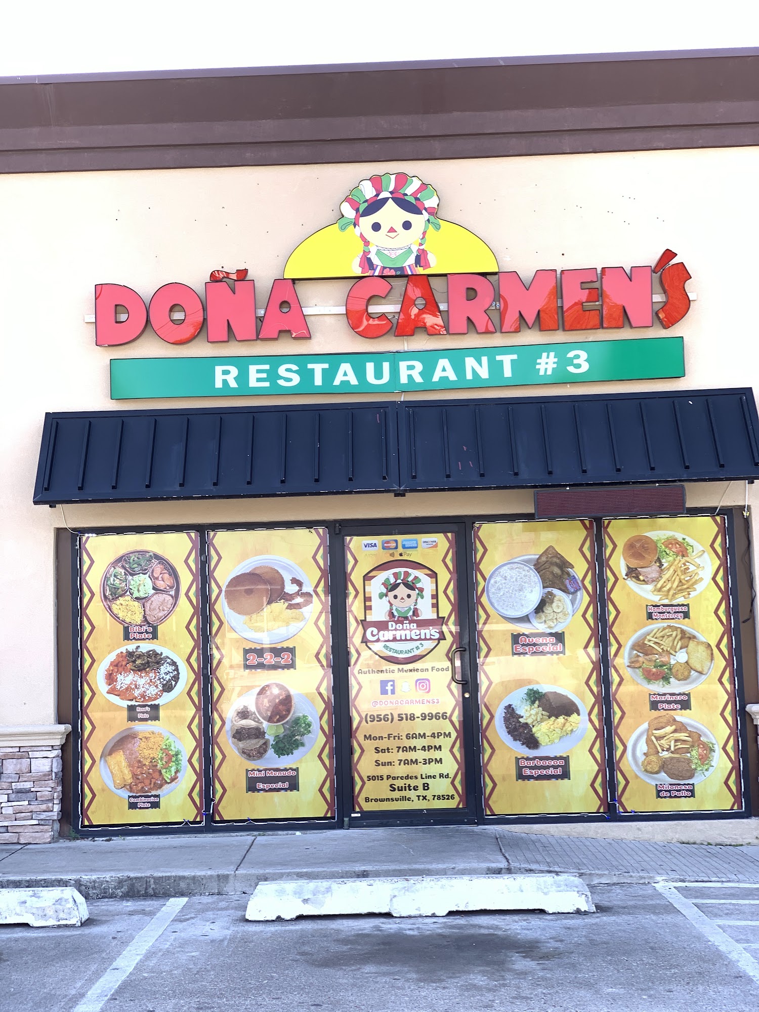 Dona Carmen's Restaurant #3 5015 Paredes Line Rd b, Brownsville, TX 78526