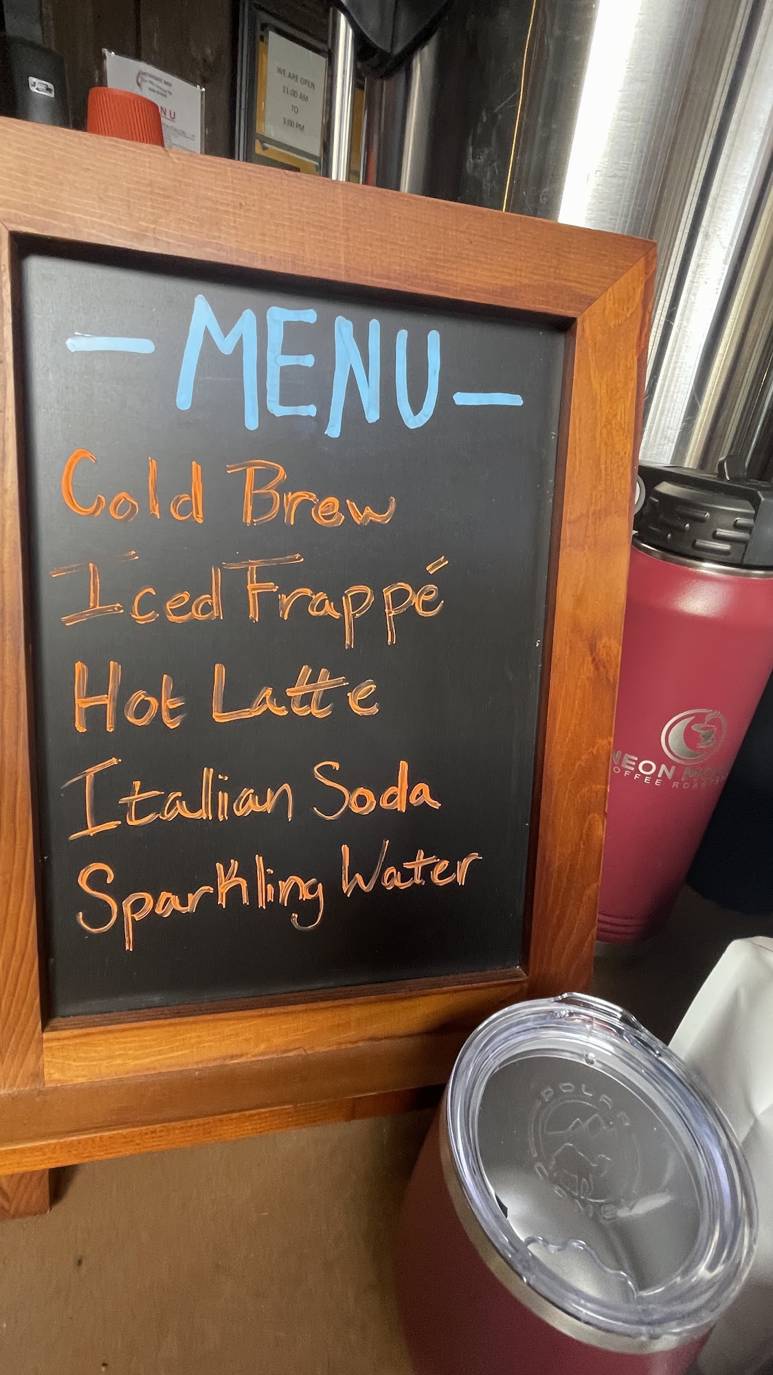 Neon Moon Coffee Menu