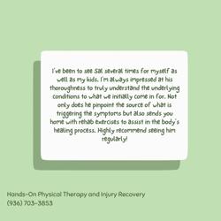 Hands-on Physical Therapy and Injury Recovery - Conroe