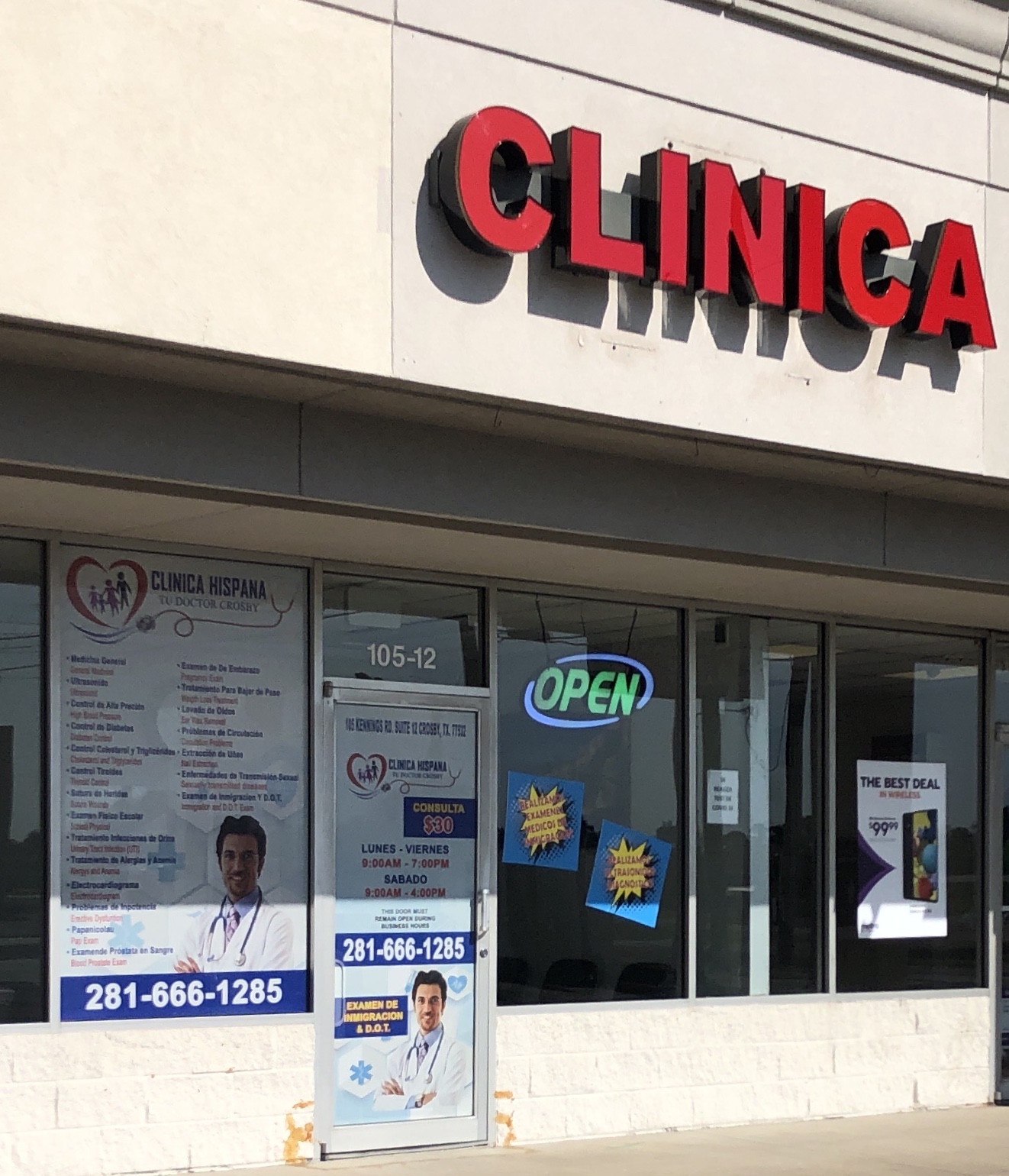 Clinica Hispana Tu Doctor Crosby 105 Kennings Rd #12, Crosby Texas 77532