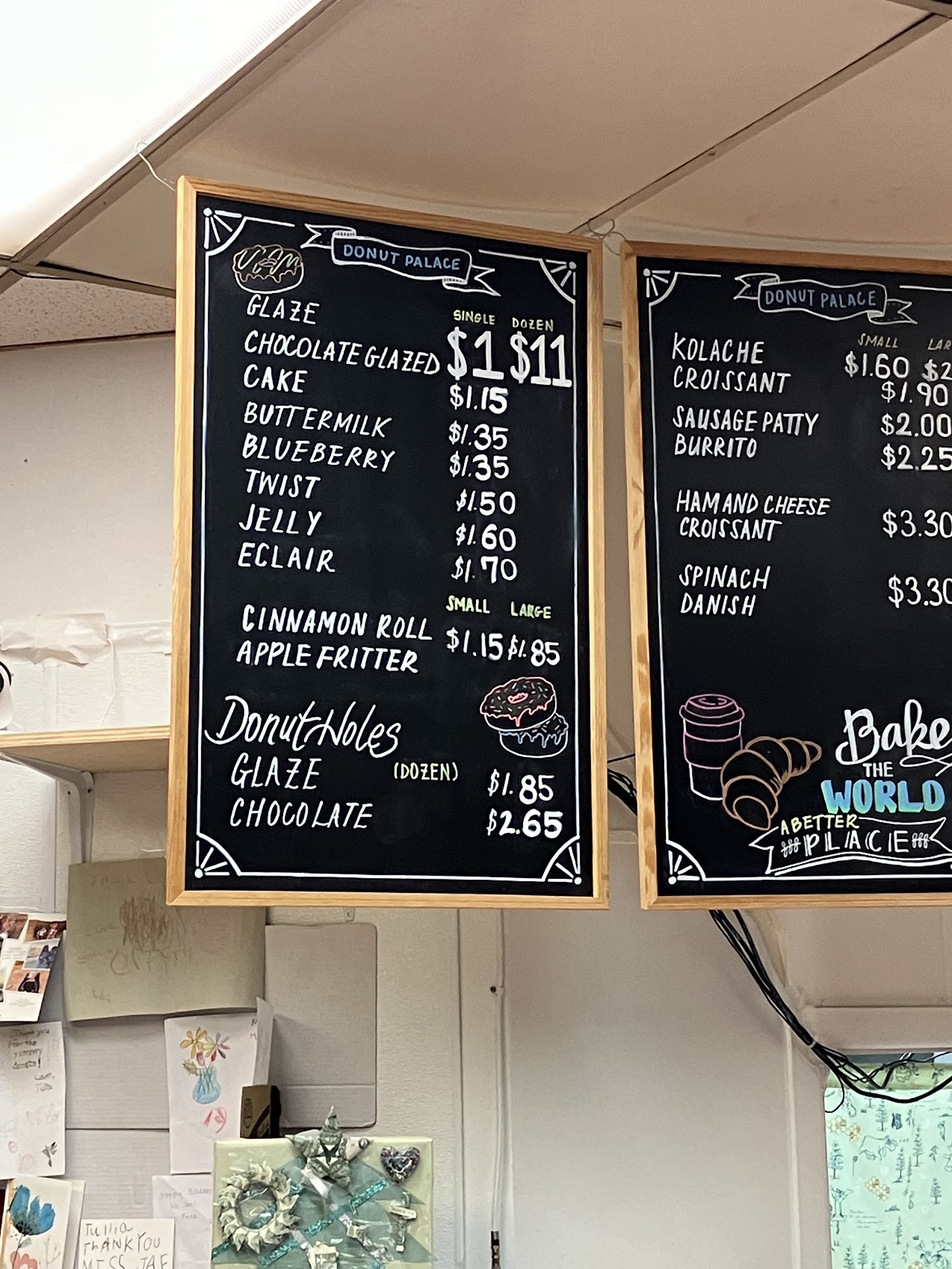 donut palace Menu
