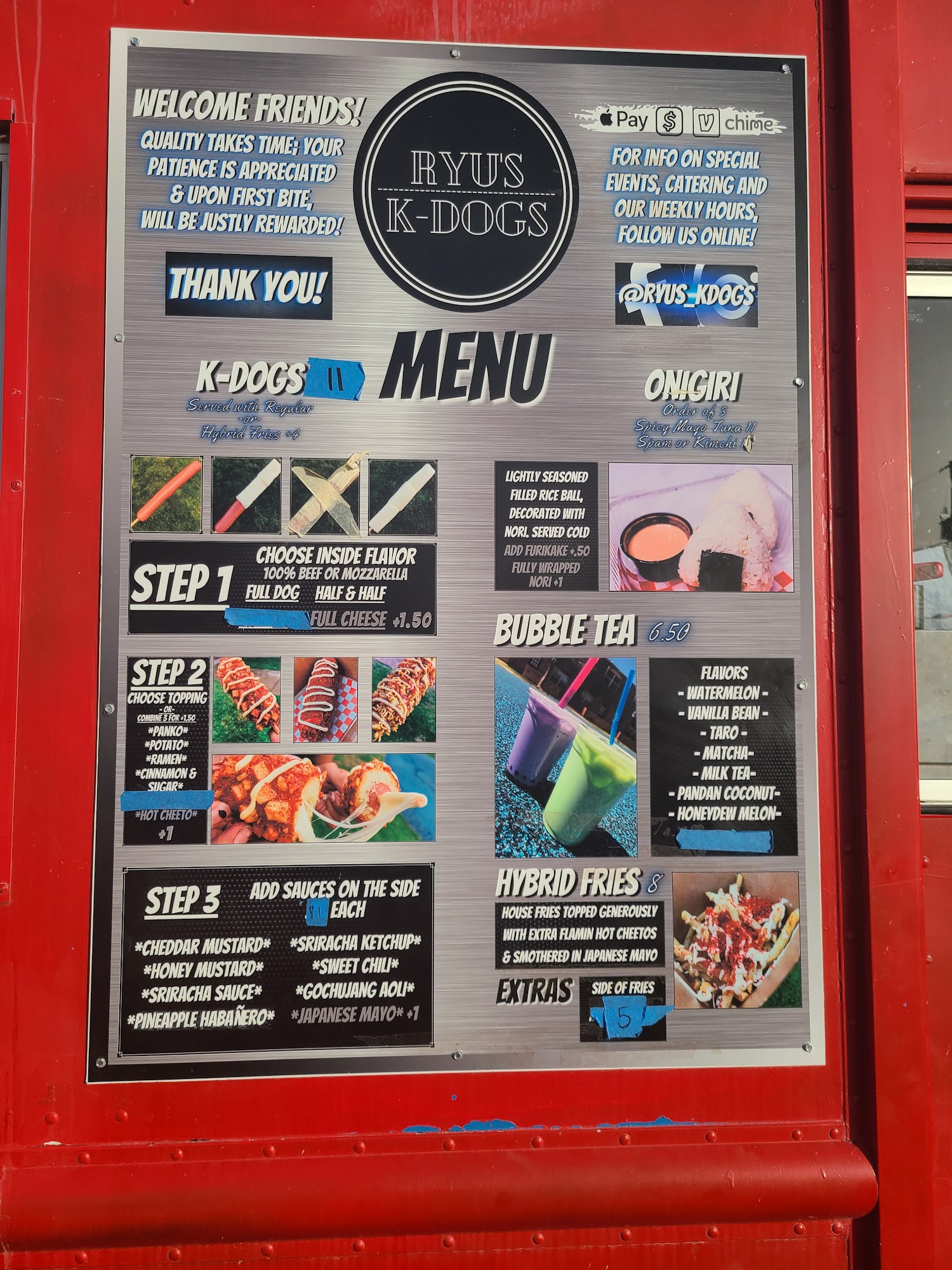 Ryu's k-kogs Menu