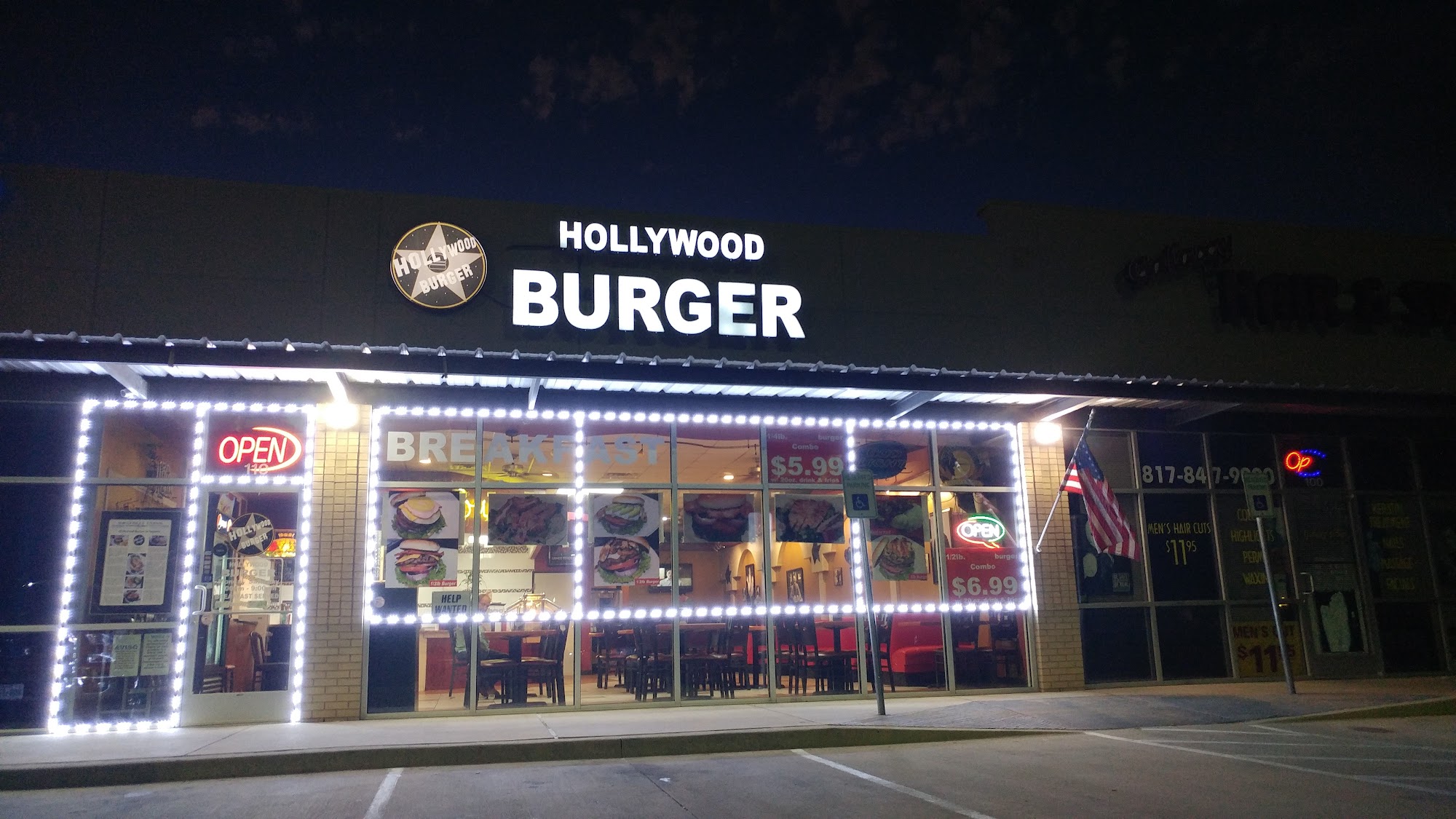 Hollywood burger(Blue Mound)