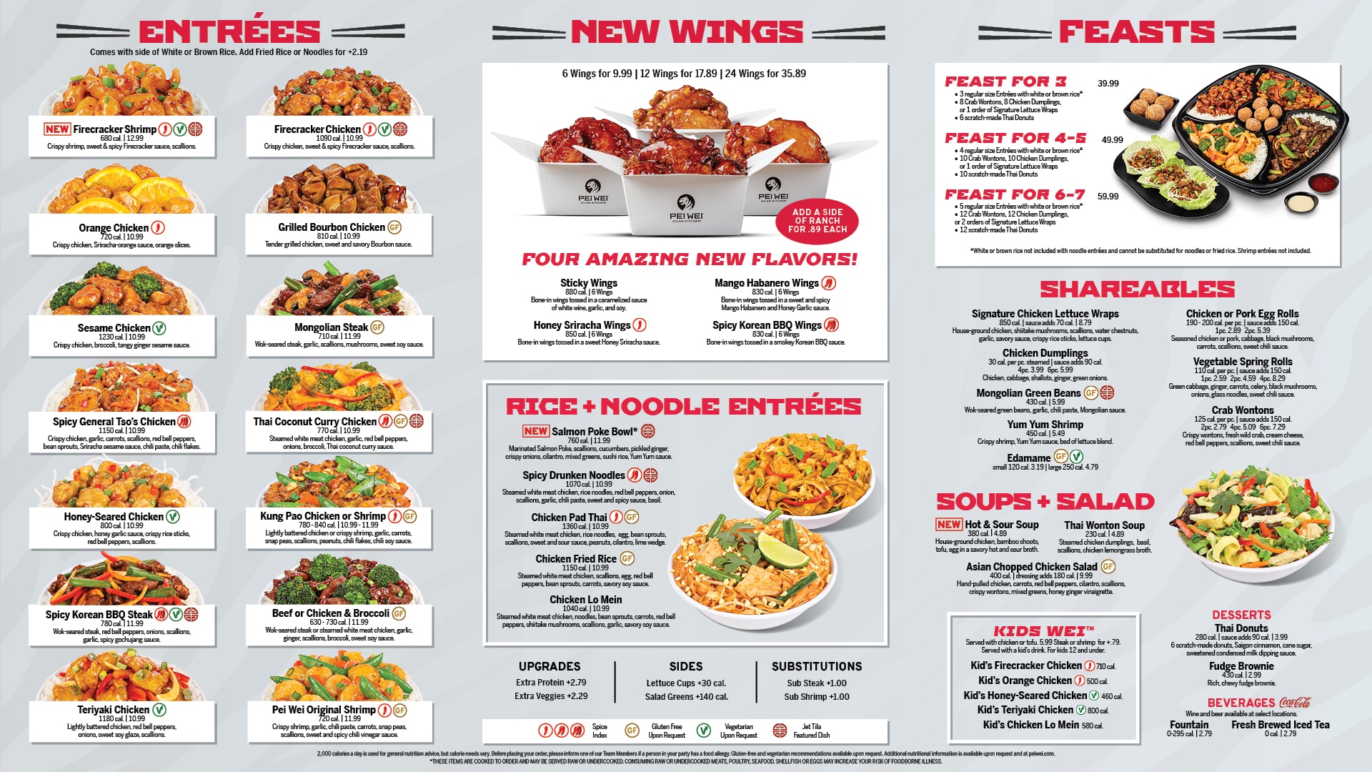 Pei Wei Asian Kitchen Menu