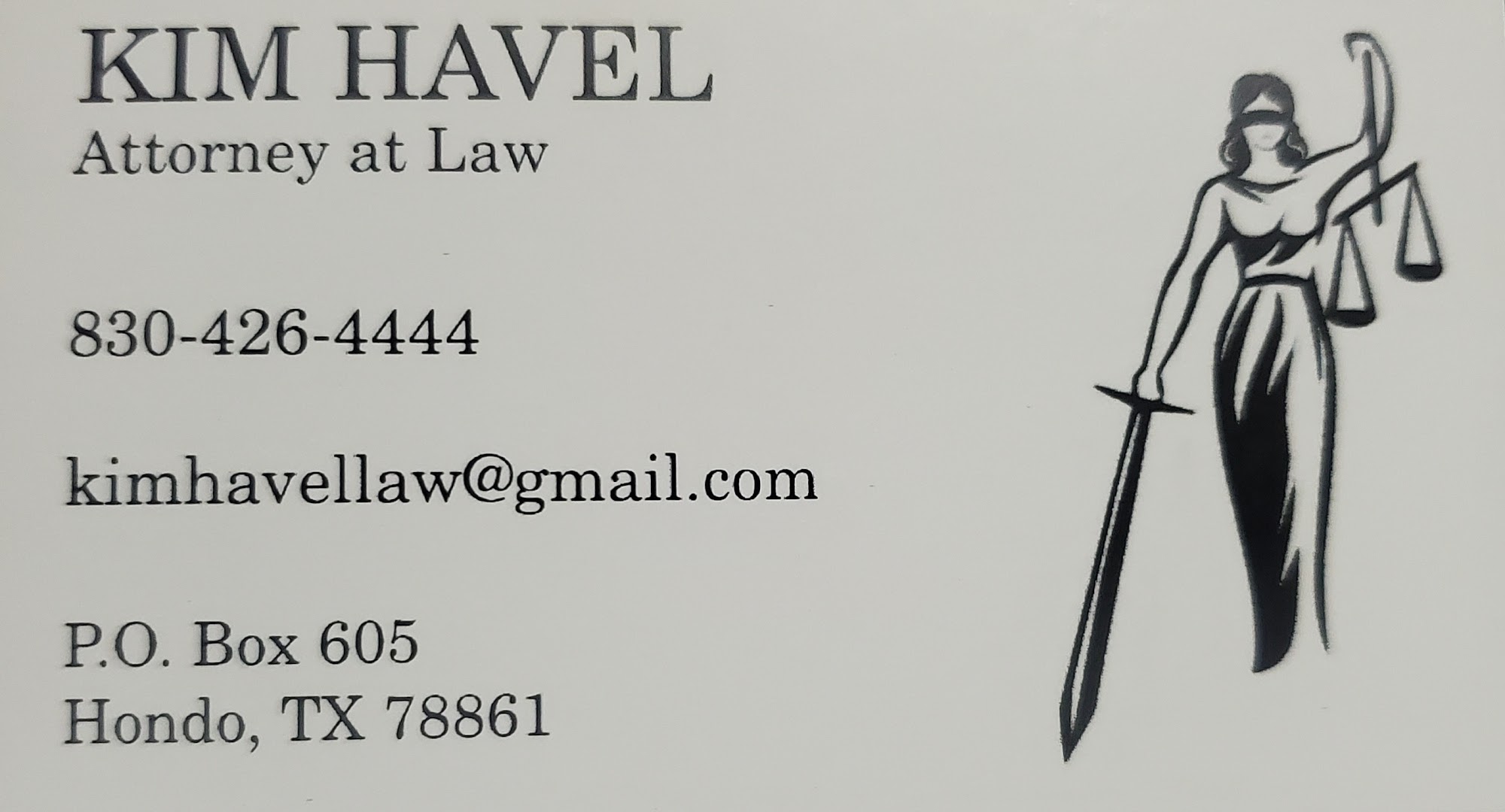 Kim Havel Law 1008 15th St, Hondo Texas 78861
