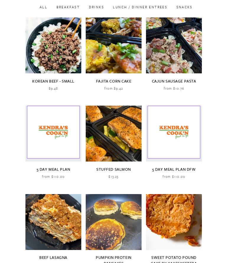 Kendra's Cook'n Menu