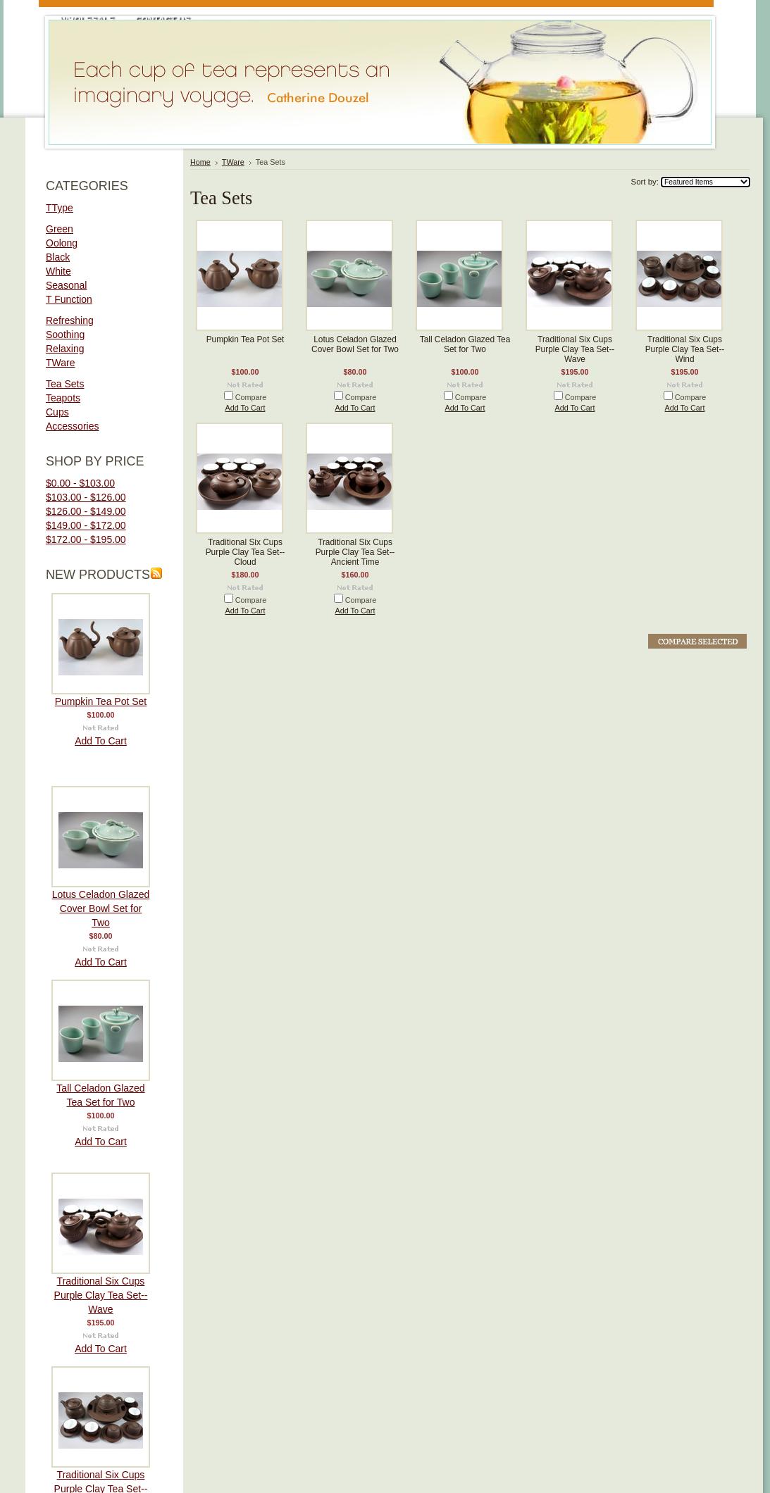 Ten Yen Tea & Herbs Menu