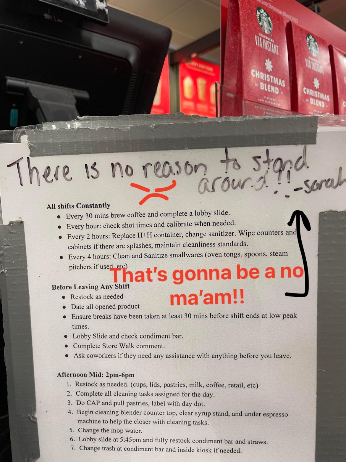 Starbucks Menu