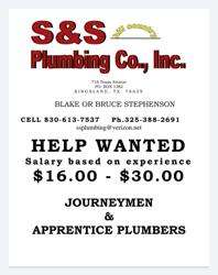 S & S Hill Country Plumbing Co.