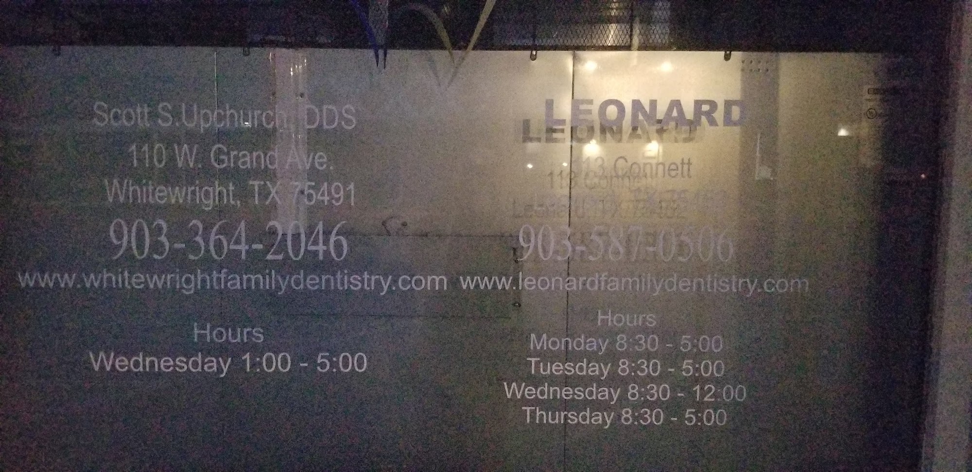 Leonard Family Dentistry 113 S Connett St, Leonard Texas 75452