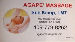 AGAPE' Massage Sue Kemp, LMT