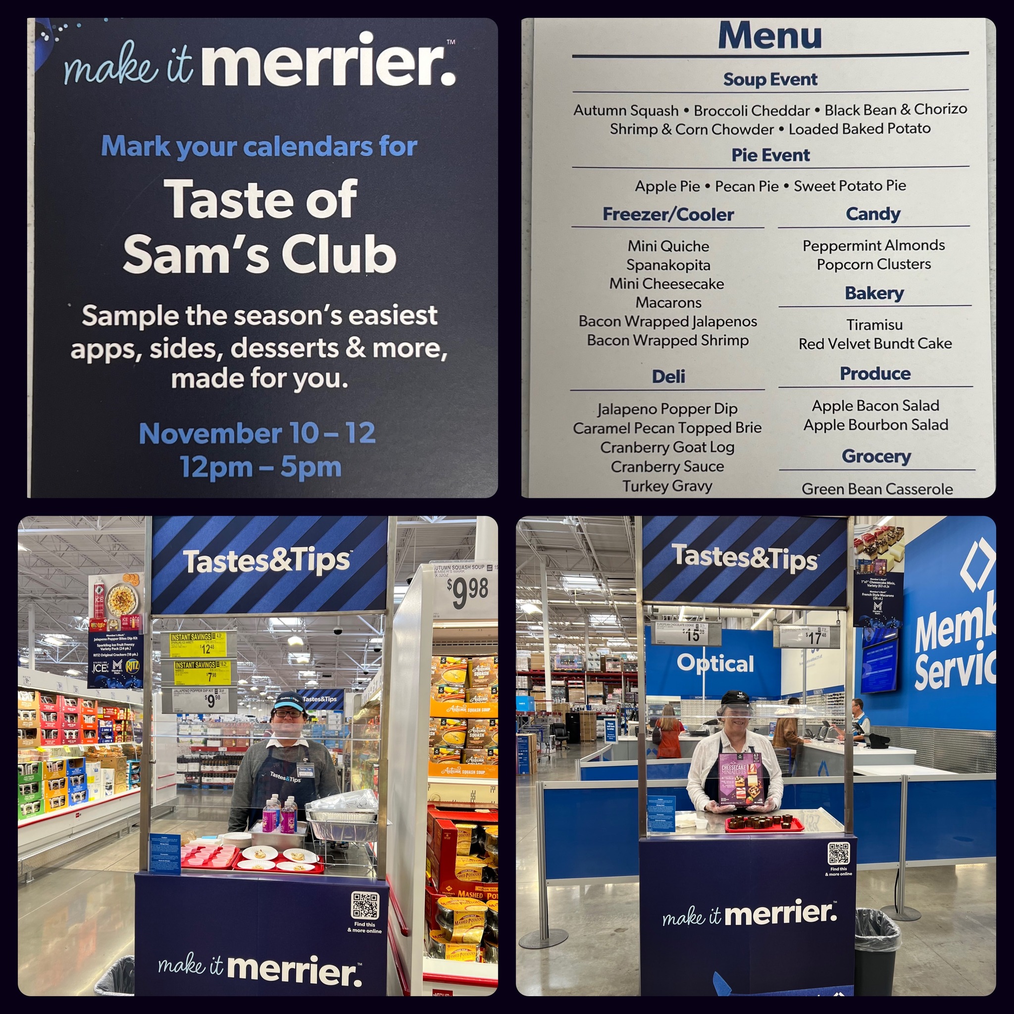Sam's Club Cafe Menu