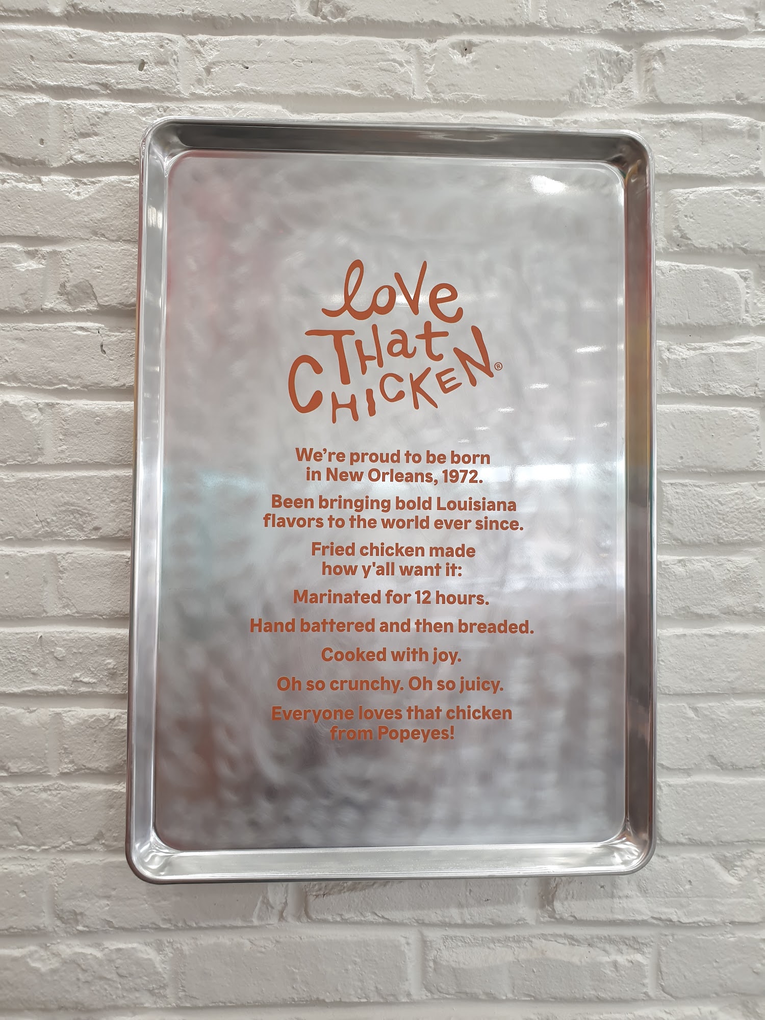 Popeyes Louisiana Kitchen Menu