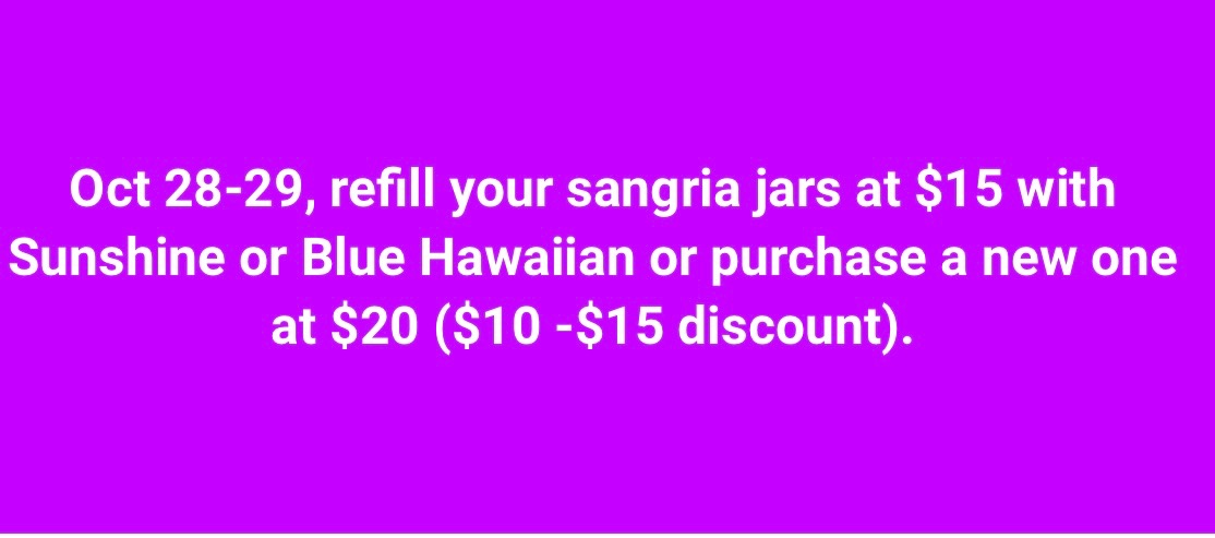 Mattaponi Winery Menu