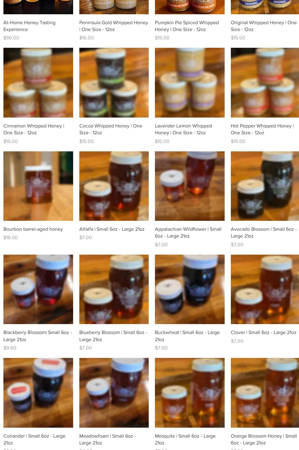 Silver Hand Meadery Menu