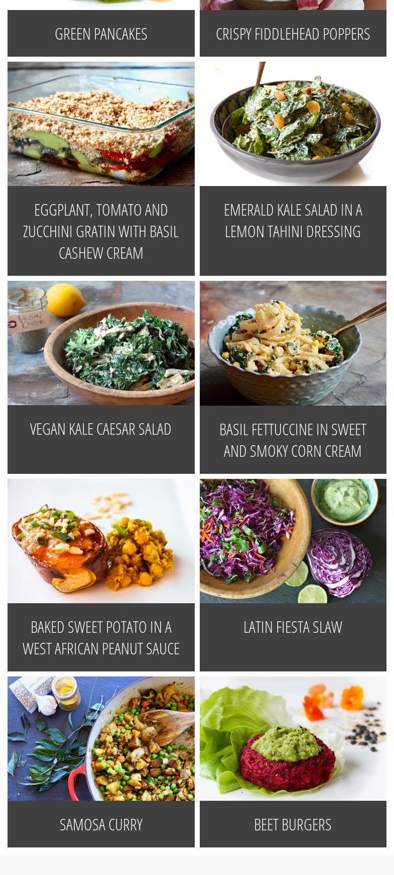 Fiddleheads Cuisine Menu