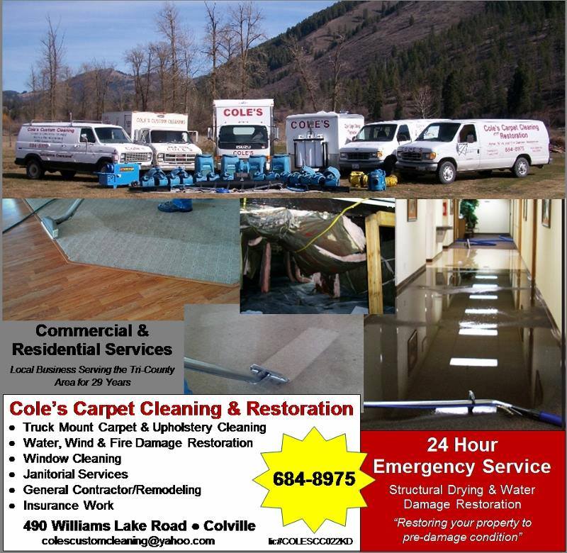 Cole's Custom Cleaning 490 Williams Lake Rd, Colville Washington 99114