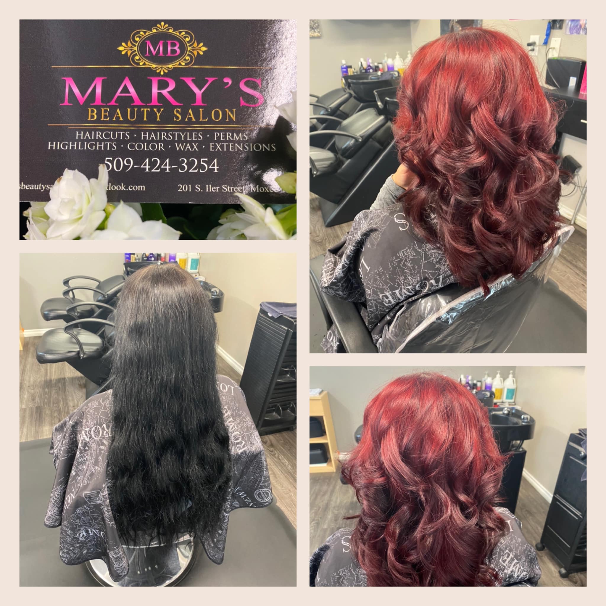 Marys Beauty Salon 201 S Iler St, Moxee Washington 98936