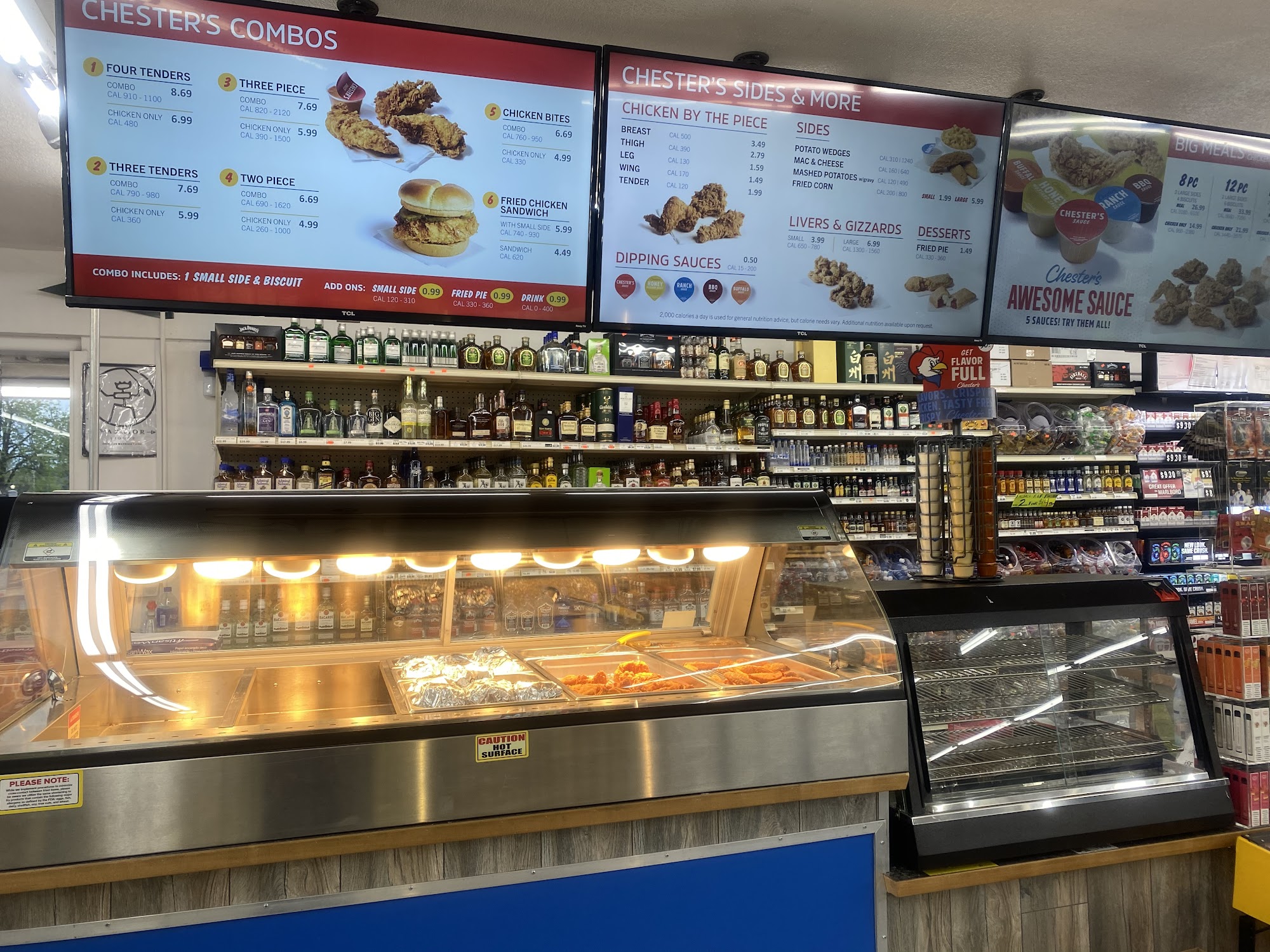 Chesters Chicken Menu